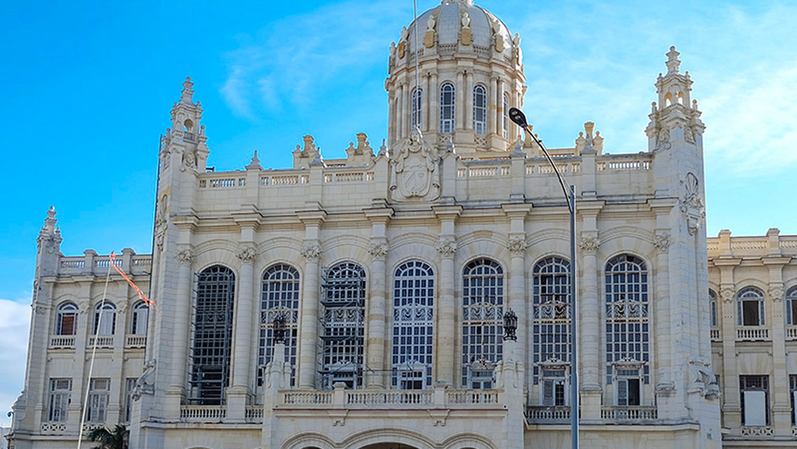 Facade of Revolution museum in Havana