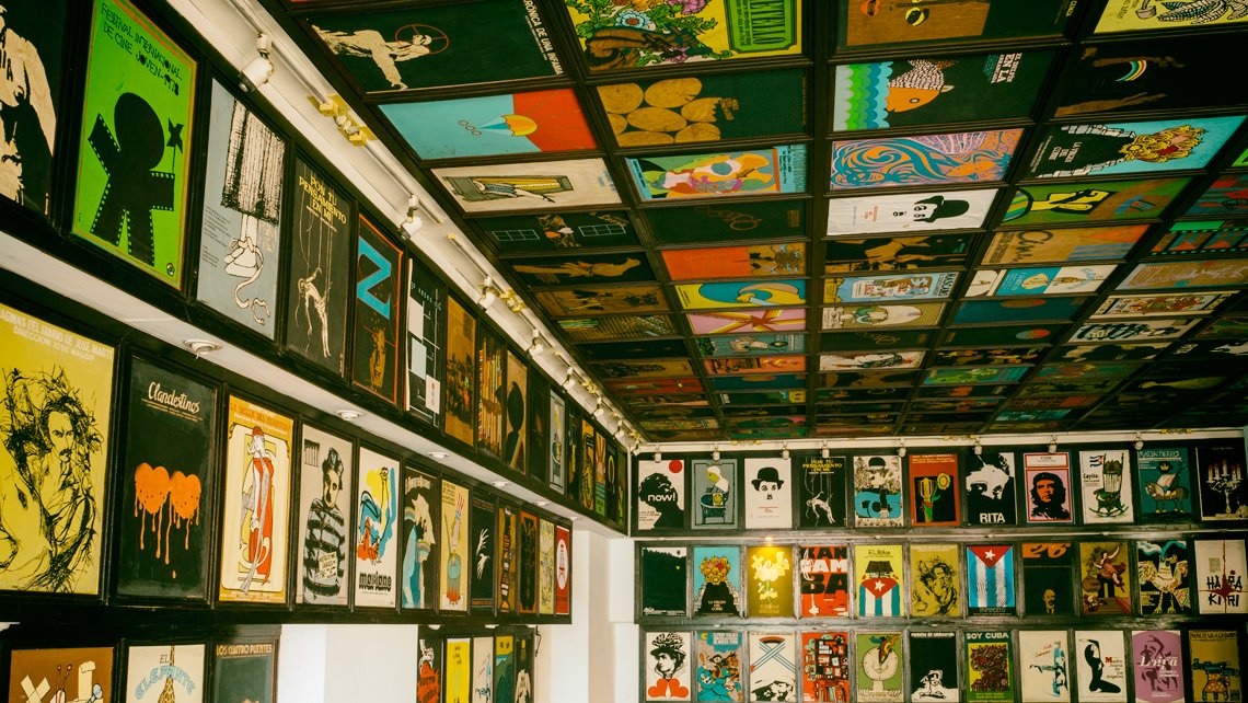 Film posters collection in Havana
