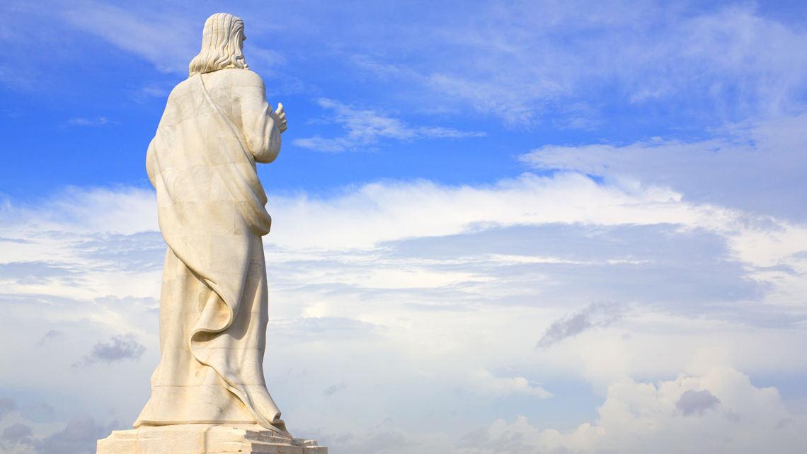 Majestic Statue of Christ overlooking Havana