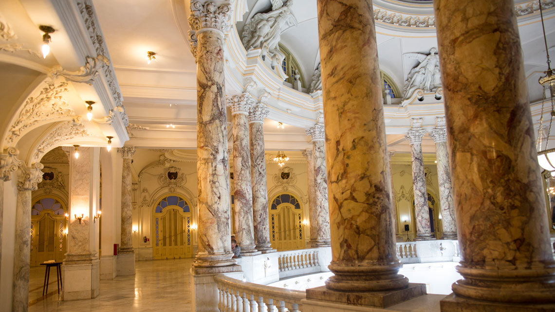Magnificient interior of Grand Theatre of Havana Alicia Alonso