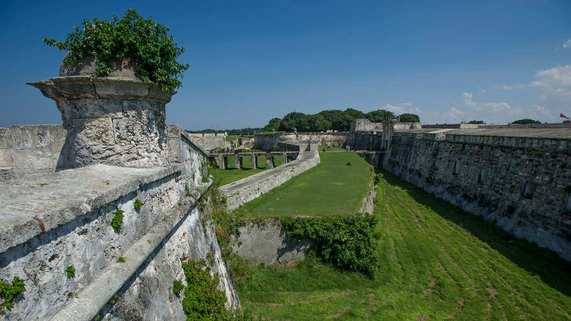 External walls of the fortress La Cabaña