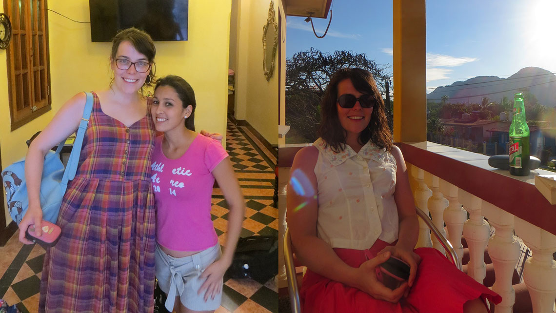 York Ortiz ziplining in Vinales