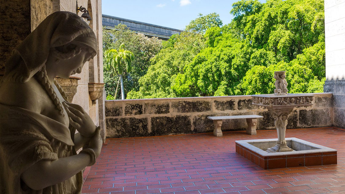 An open-air terrace in Napoleonic Museum, Havana