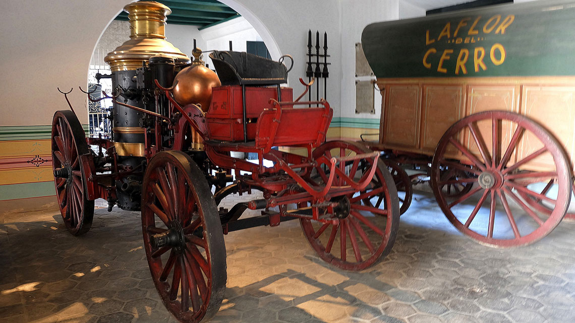 Steam locomotive in Havana's City Museum