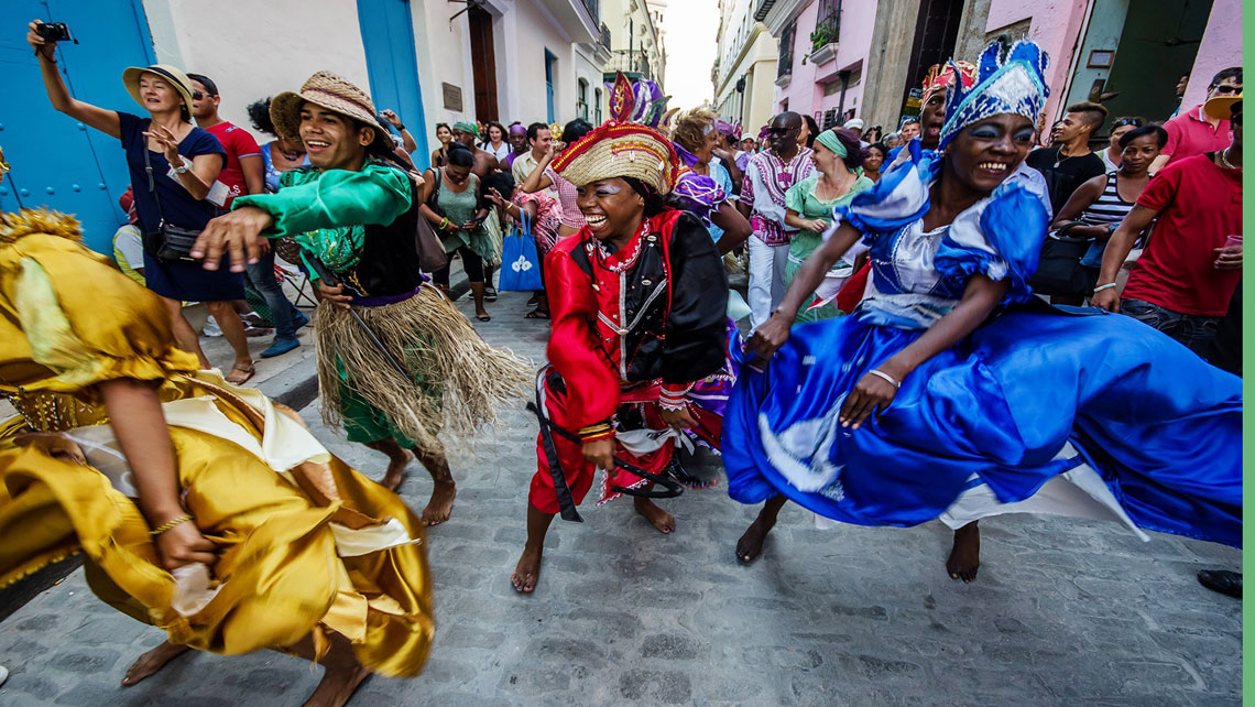 Dance of religious symbolism in Havana