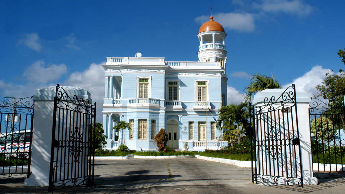 Iconic building Palacio Azul in Cienfuegos