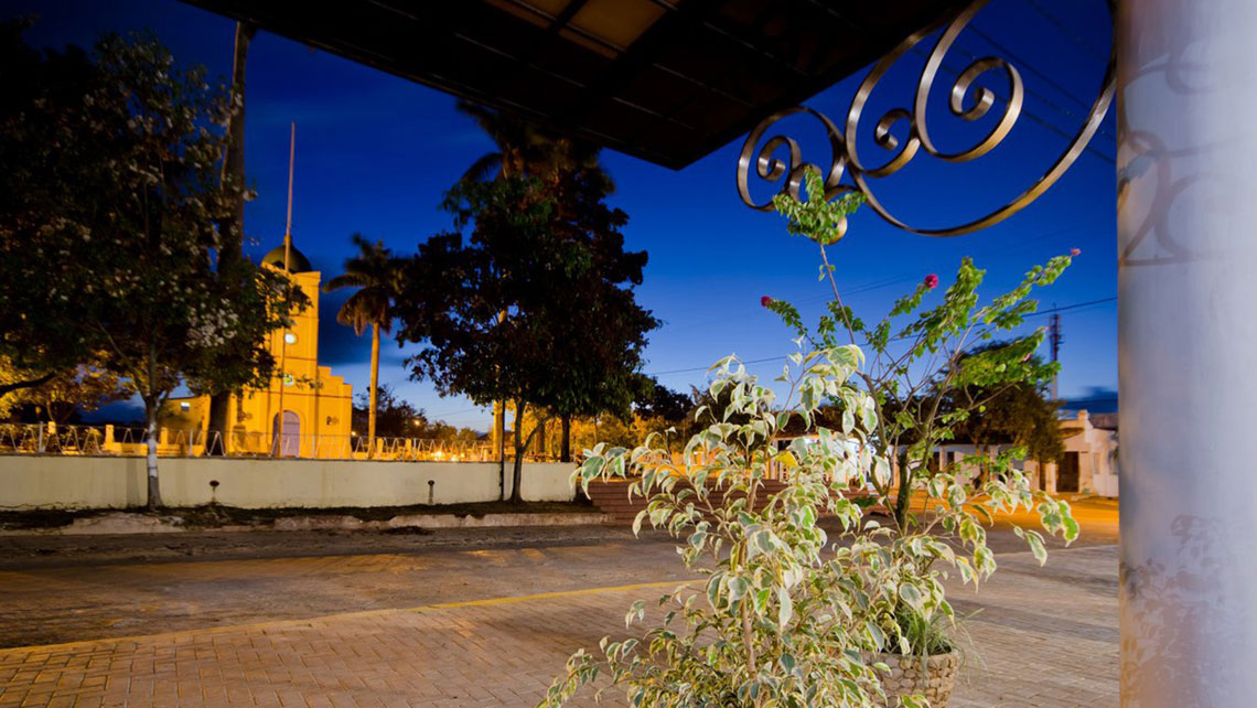 Plaza Principal viewed from Hotel Central in Viñales