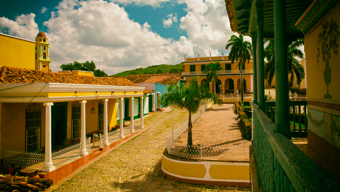 Cobbled street in Trinidad