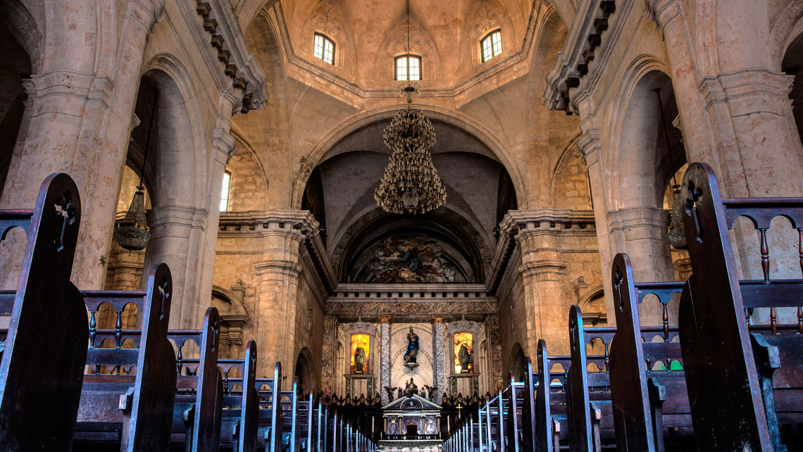 Interior of Cathedral of San Cristobal, Havana