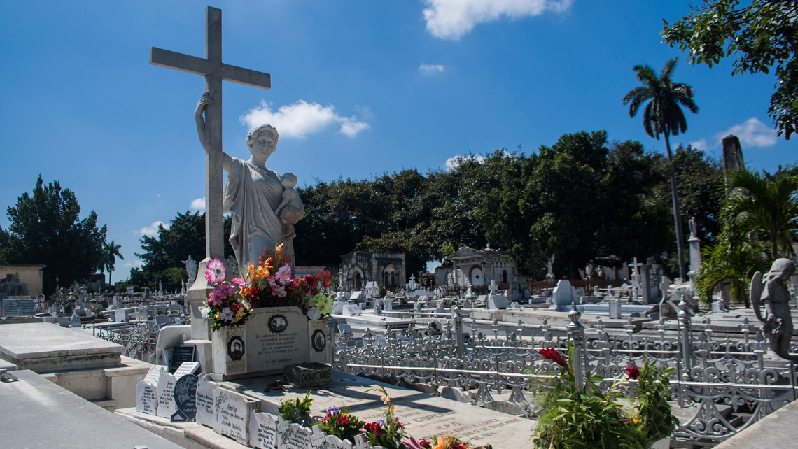 Tomb of The Miraculous Woman at Necropolis Cristobal Colon, Havana