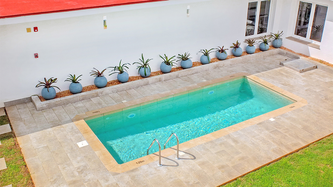 Private pool at the Mystique Casa Perla
