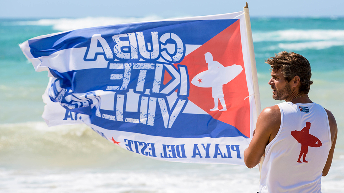Kitesurf tournament in Playas del Este, Havana, Cuba