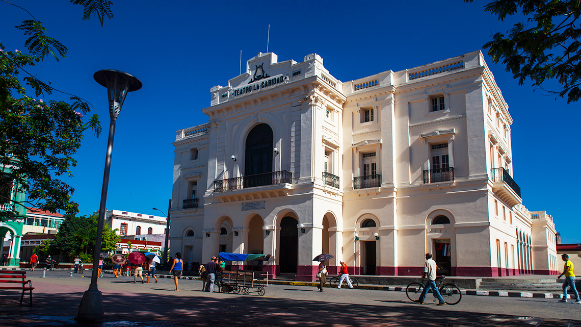 Teatro La Caridad, next to Parque Vidal in the centre of Santa Clara