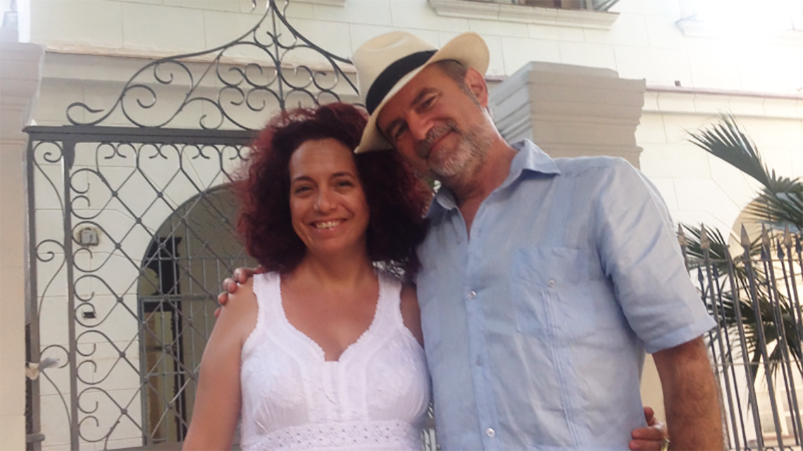 Laura de la Uz and Hector Garrido, the founders of ArteHotel