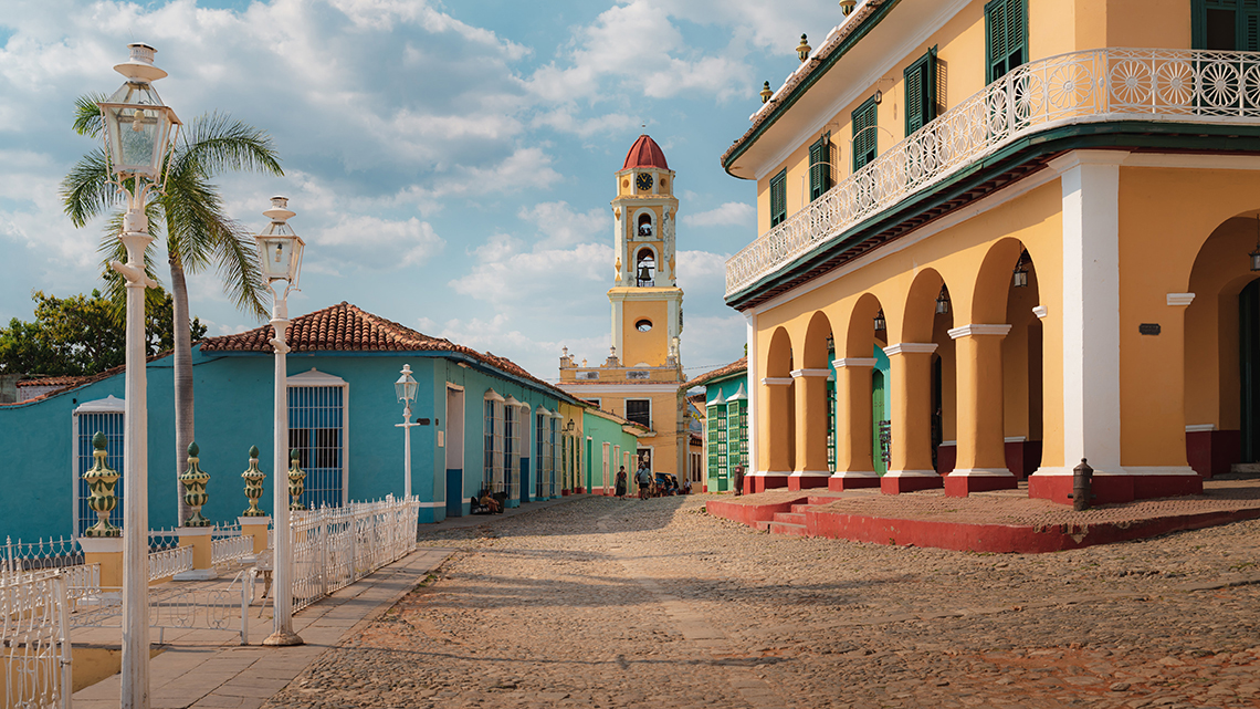 Trinidad, Plaza Mayor. The central part of the colonial village